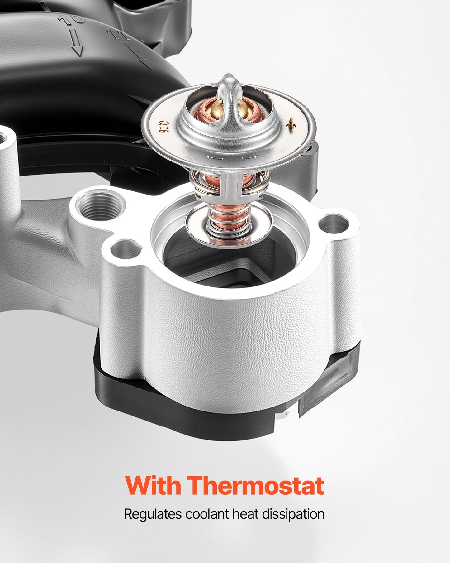 Intake Manifold, with Gasket, Engine Intake Manifold Assembly Compatible with 2007-2008 Ford F-150 / E-150 / E-250, Automotive Engine Replacement Kit Replace 615-375, 7L3Z-9424-B, 7L3Z-9424-F