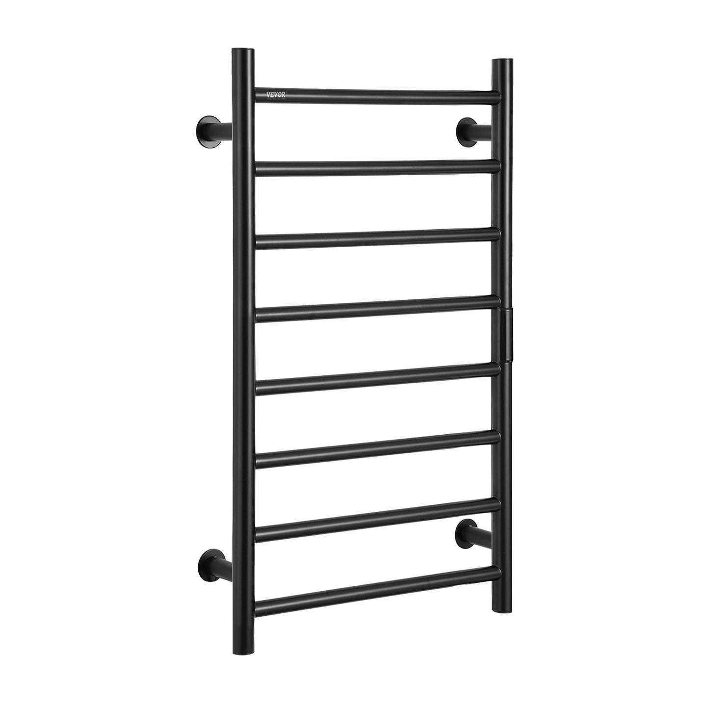 8 Bar Towel Rack Wall Mounted Towel Rack for Bathroom Black