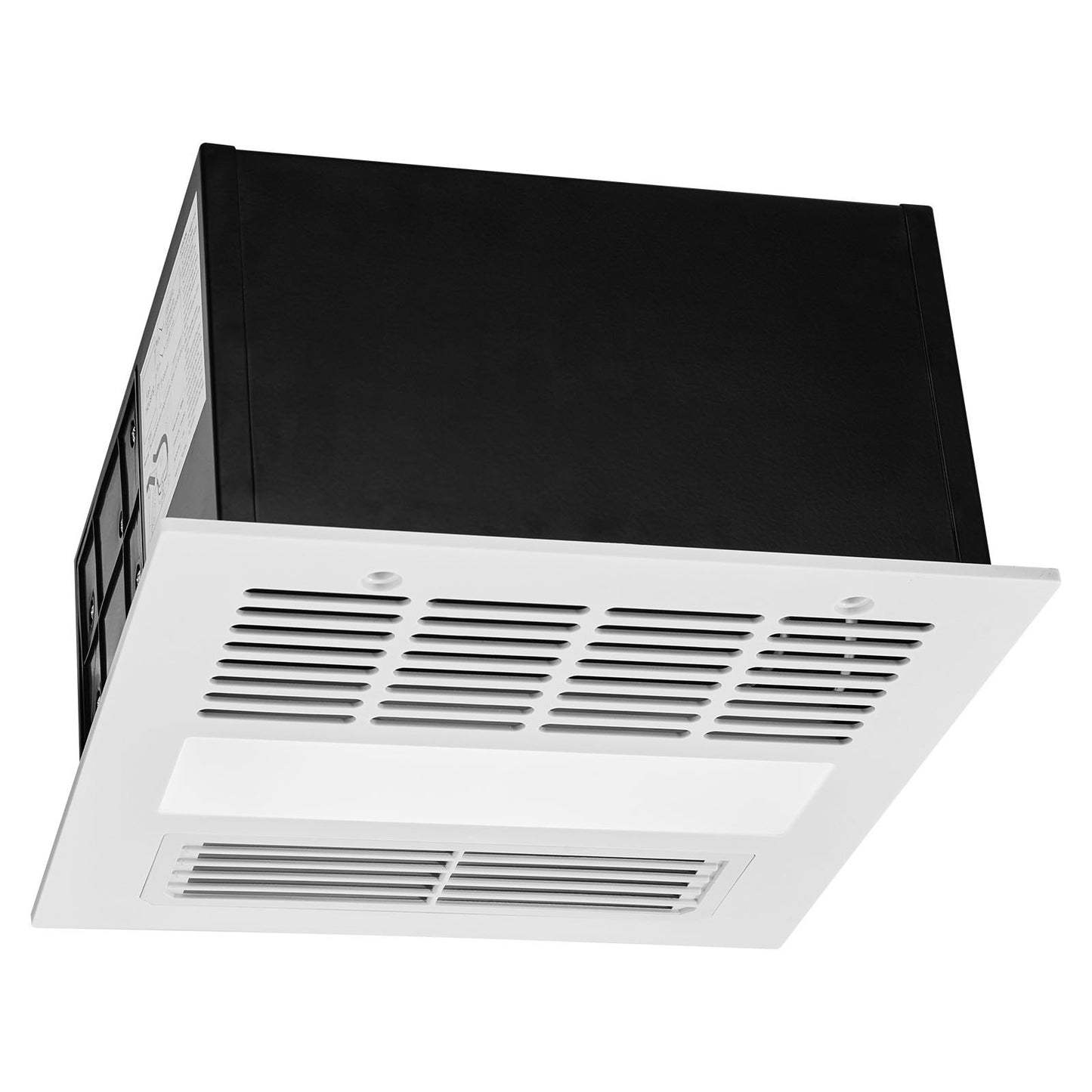 Bathroom Exhaust Fan with Light and Heater, 80-90-110 CFM 1500W Bathroom Vent, 1.5 Sones Low-Noise, Premium DC Motor Ceiling Fan for Laundry Room, Storage Room, Home Ventilation, White