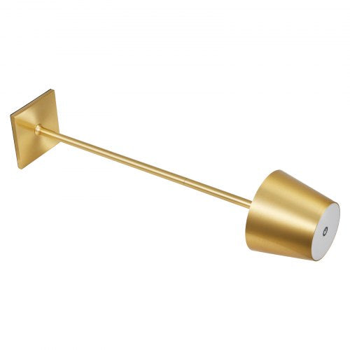 Schnurlose Tischlampe 2 PCS Wiederaufladbare Batterielampe Höhenverstellbar Gold