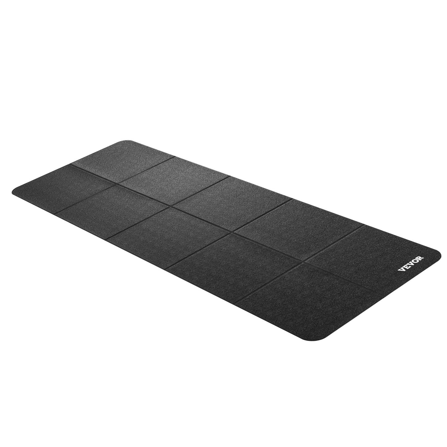 Foldable Walking Pad Treadmill Mat, 1/4" Thick, 24" x 68" Exercise Equipment Mat for Elliptical on Carpet Hardwood Floor, High Density PVC Floor Protector, Waterproof and Non-slip for Home Gym