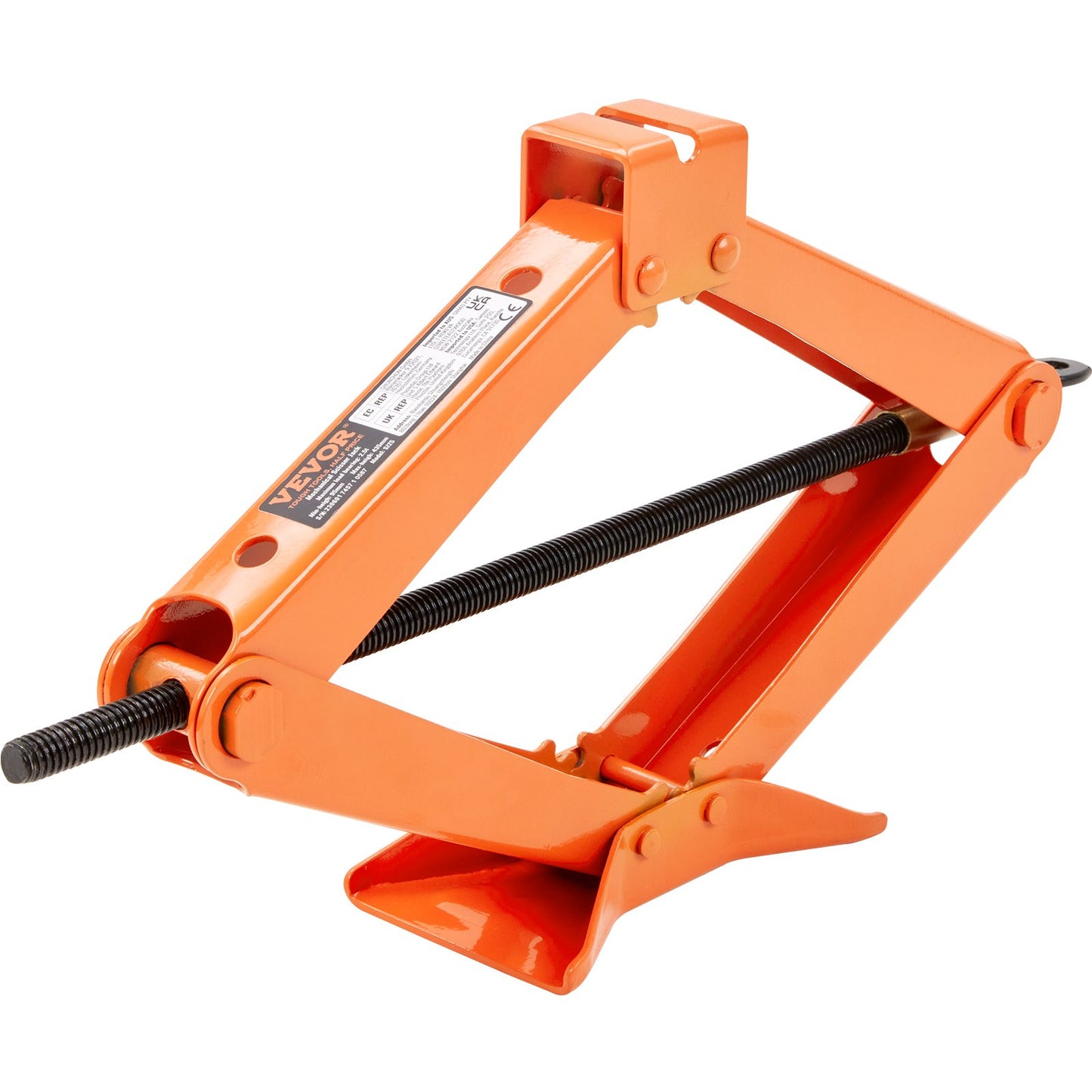 Scissor Jack, 2,5 Ton/5512 lbs Scissor Car Jack, 3,7"-17,1" Lifting Range Scissor Lift Jack med spärrhandtag och L-skiftnyckel, bärbar däckdomkraft för bilar Lastbilar Sedans MPVs