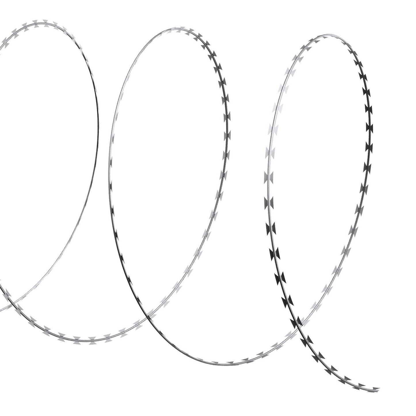 Razor Wires, 246 ft Razor Barbed Wire, 5 Rolls Razor Wire Fencing Razor Fence, Razor Ribbon Barbed Wire Galvanized Razor Wire Fence, Rolls Razor for Garden