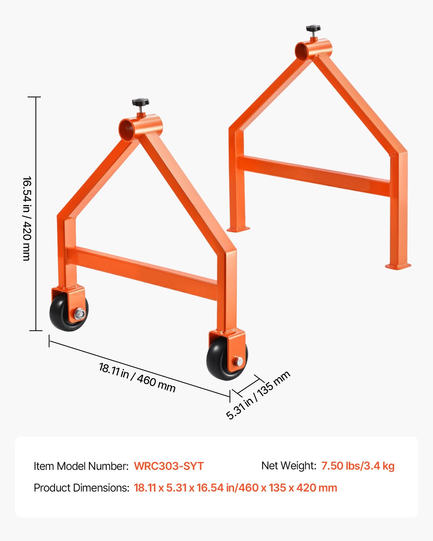 Wire Spool Rack, 220 lbs Load Capacity, Portable Cable Caddy, Moveable Wire Rack with Wheels, Spool Holder, Up to 29.9 in Diameter, for Electrical Industrial and Retail Use, Working Efficiency