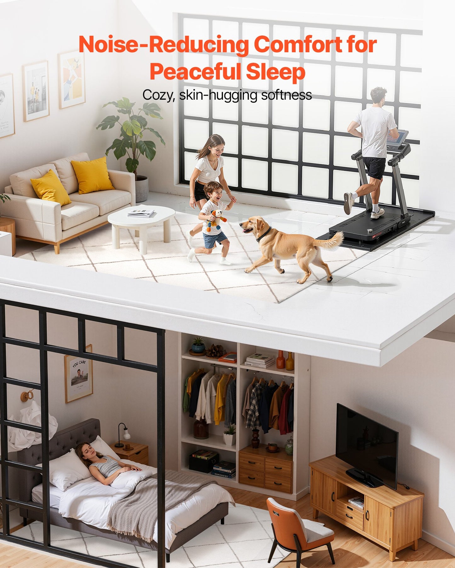 Indoor Plush Area Rugs, 8 x 10 ft Plush Carpet, Area Rugs Furry with Long Plushs Pile, Thick & Durable High-Pile Rug for High-Traffic Areas, Bedroom, Non-Shedding & Non-Slip Backing, Beige