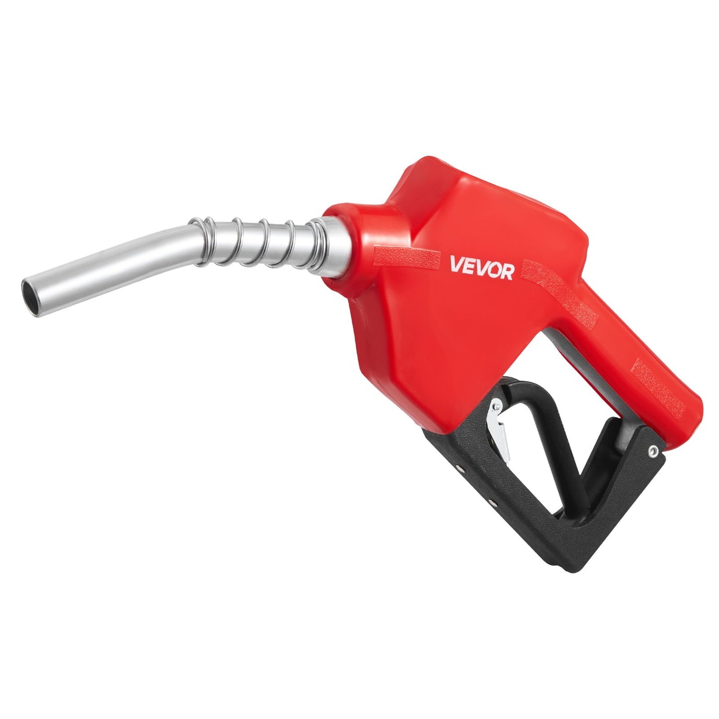 3/4-Inch NPT Automatic Fuel Nozzle, Max Flow Rate 11.8 GPM, Auto Shut Off Diesel Gas Pump Nozzle with 3-Speed Trigger Lock & 13/16-Inch (OD=20 mm) Spout for Gasoline, Diesel, Kerosene, Red