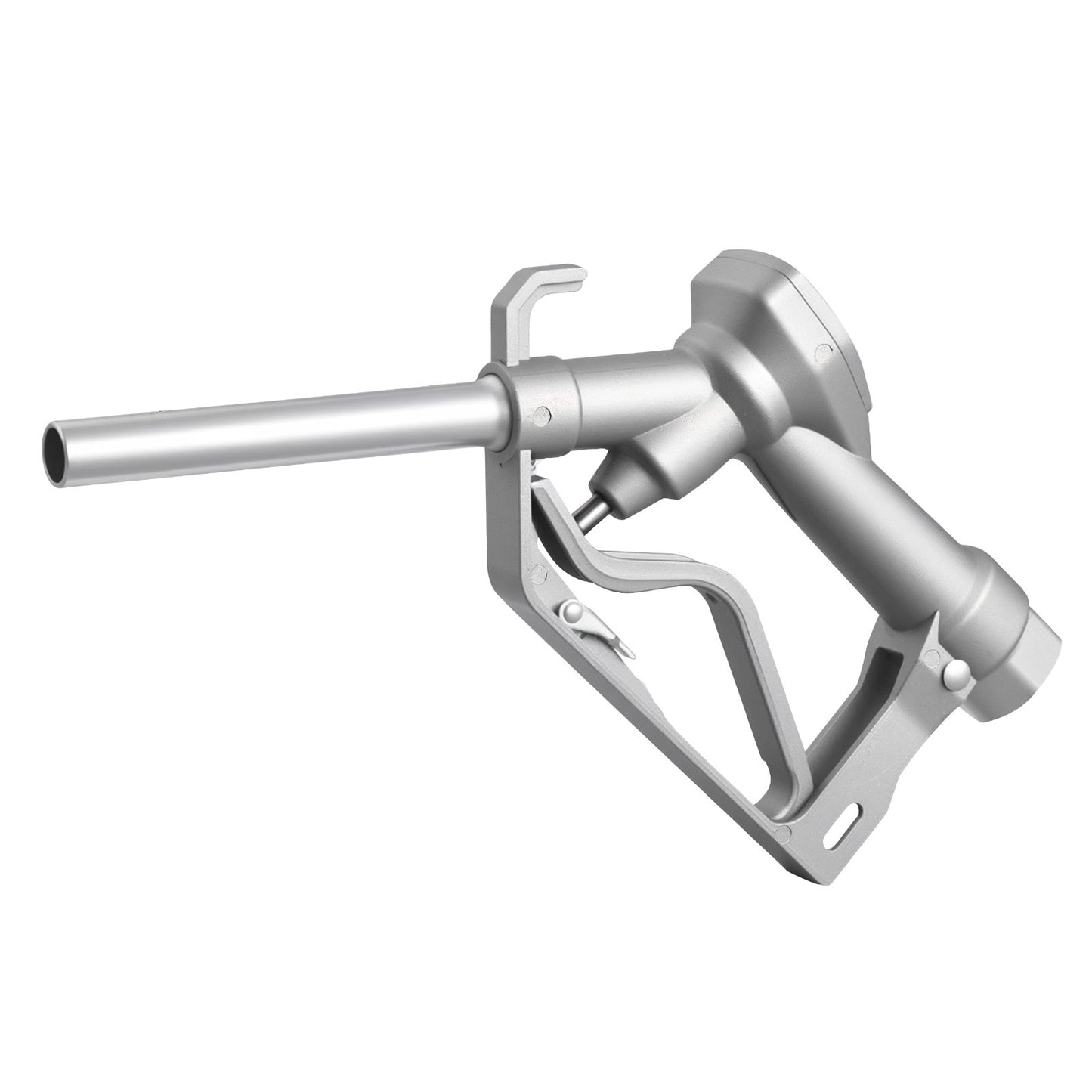 3/4-Inch NPT Fuel Nozzle with 10 ft Hose, Max Flow Rate 22.7 GPM, Diesel Gas Pump Nozzle with 2-Speed Trigger Lock & 0.78 in (OD=20 mm) Spout Used for Gasoline, Diesel, Kerosene, Silver