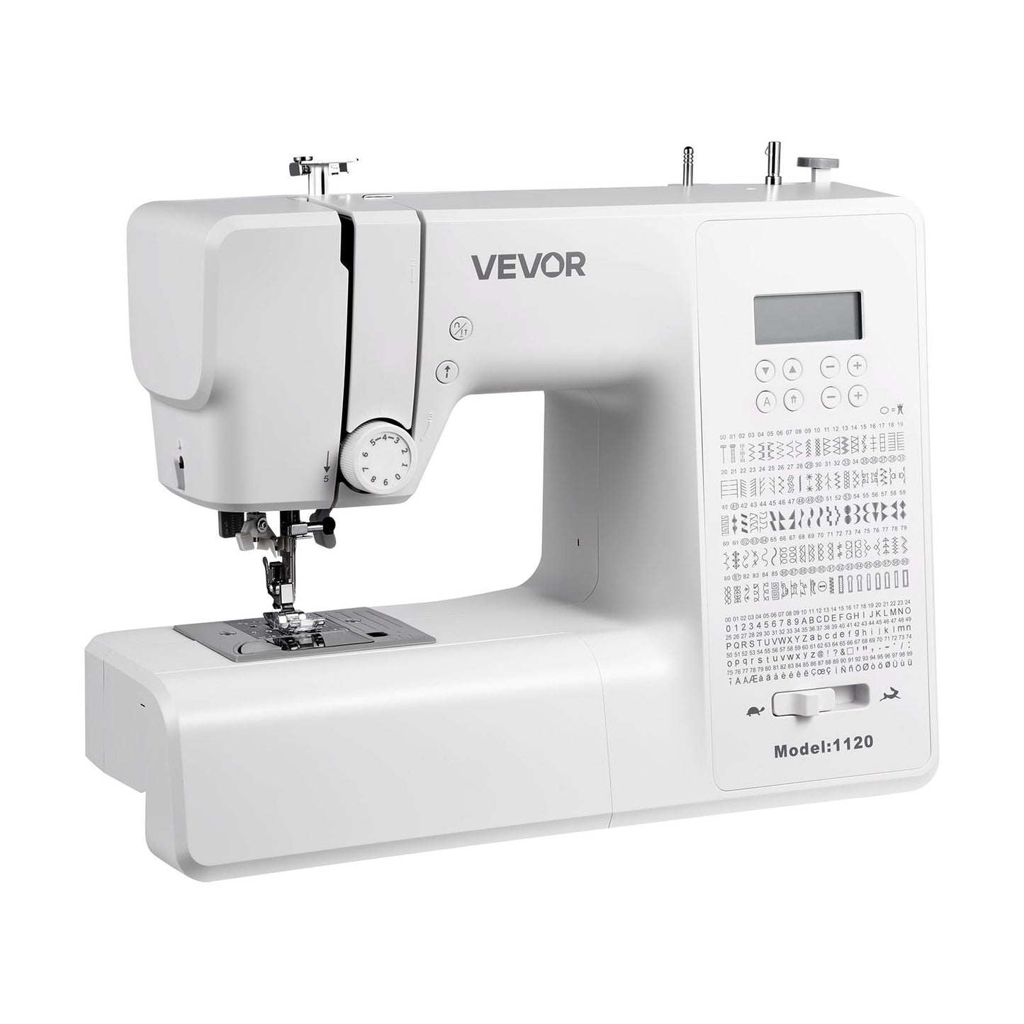 Computerized Sewing Machine, 200 Stitch Applications, with LCD Screen, Foot Pedal and LED Light, Heavy-Duty Metal Frame, Digital Sewing Machine with Powerful Motor for Crafts and Mending