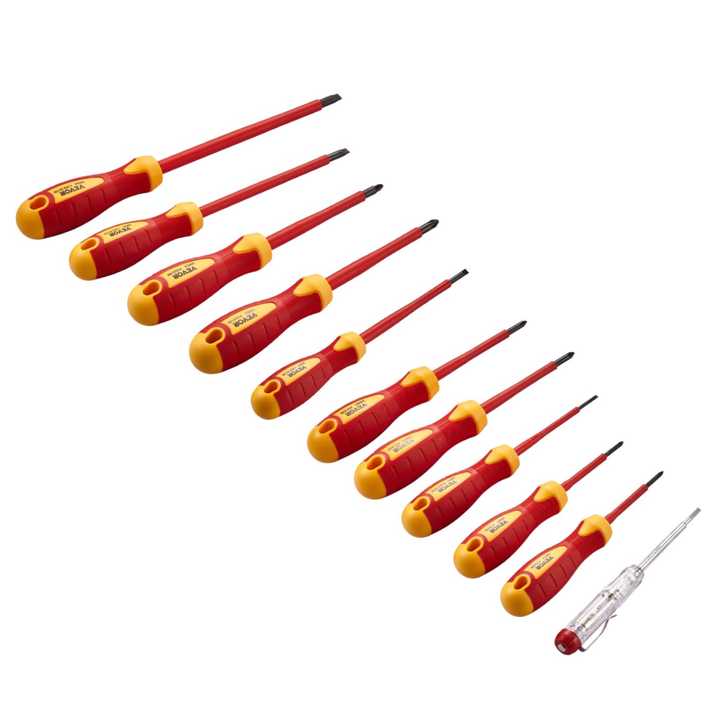 Insulated screwdriver set 11-piece insulated tool set for electricians
