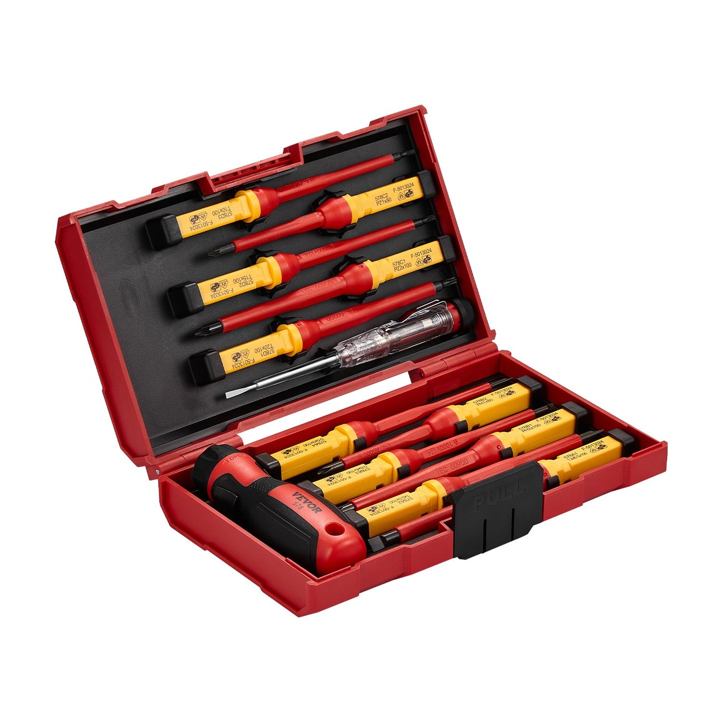Insulated Screwdriver Set 13-Piece Insulated Tool Set for Electricians 1000V
