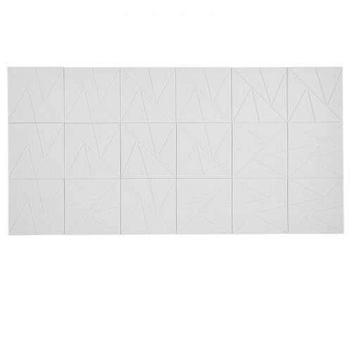 18er-Pack Akustik-Wandpaneele 28 x 28 x 1,8 cm selbstklebend weiß | EU