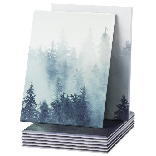 8-pack acoustic panels 35.5 x 28.5 cm self-adhesive for Home Forest | EU