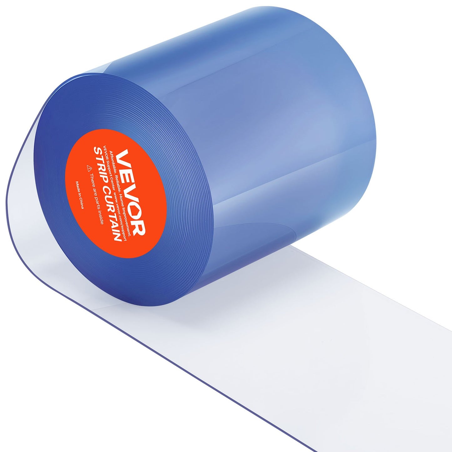 Clear PVC Strip Curtain, 50 ft Length x 8 in Width, Plastic Door Strip Bulk Roll, Walk in Freezer Cooler Curtain Strips for Doorways of Supermarket, Garage, Warehouse, Barn, Pet Animal House