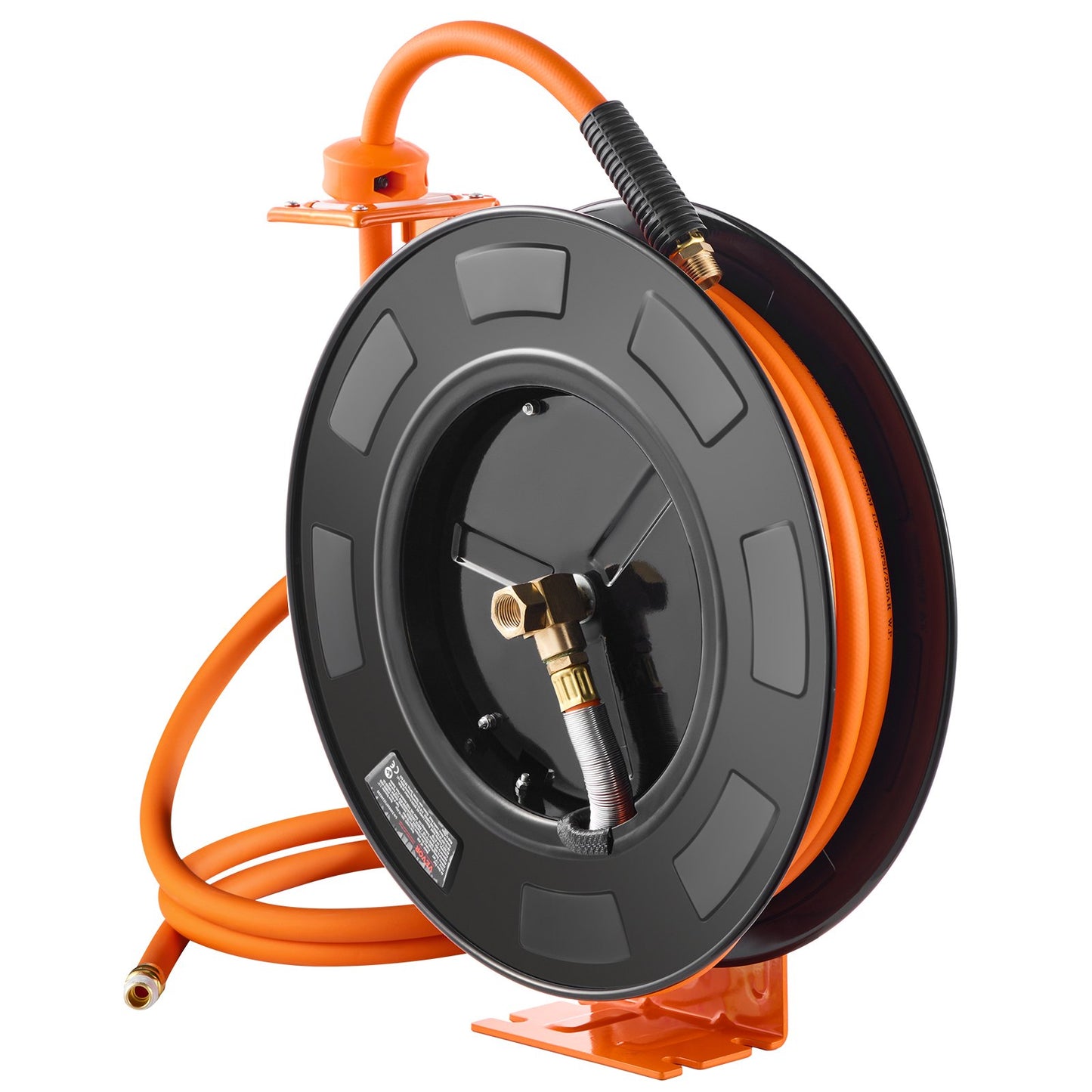 Retractable Air Hose Reel 1/2 IN x 50 FT Hybrid Air Hose Reel Max 300 PSI