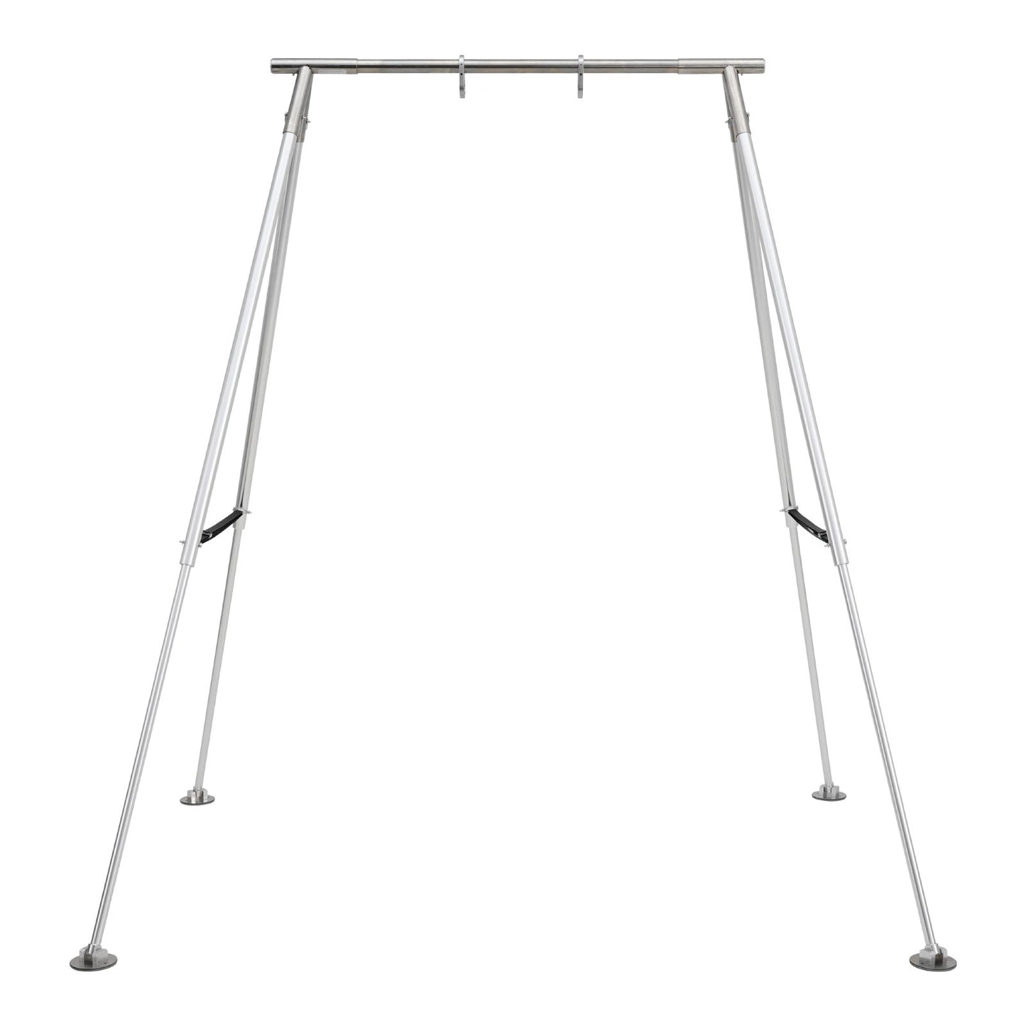 Yoga Stand Frame, Max 310 lbs Load Swing Stand, Triangular Structure Pull Up Stands, Aerial Silk Stands with Height Adjustable & Aluminum Frame Legs, Stainless Steel Top Bar