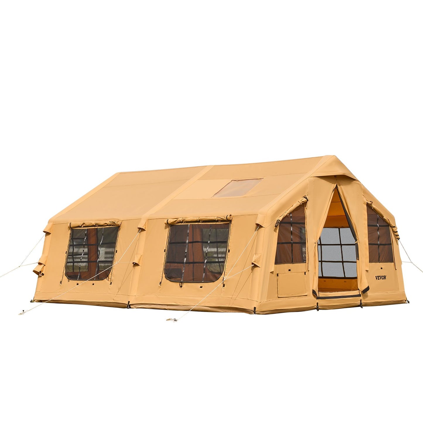 Uppblåsbart tält för camping 8-12 personer glamping tält med pump Enkel montering