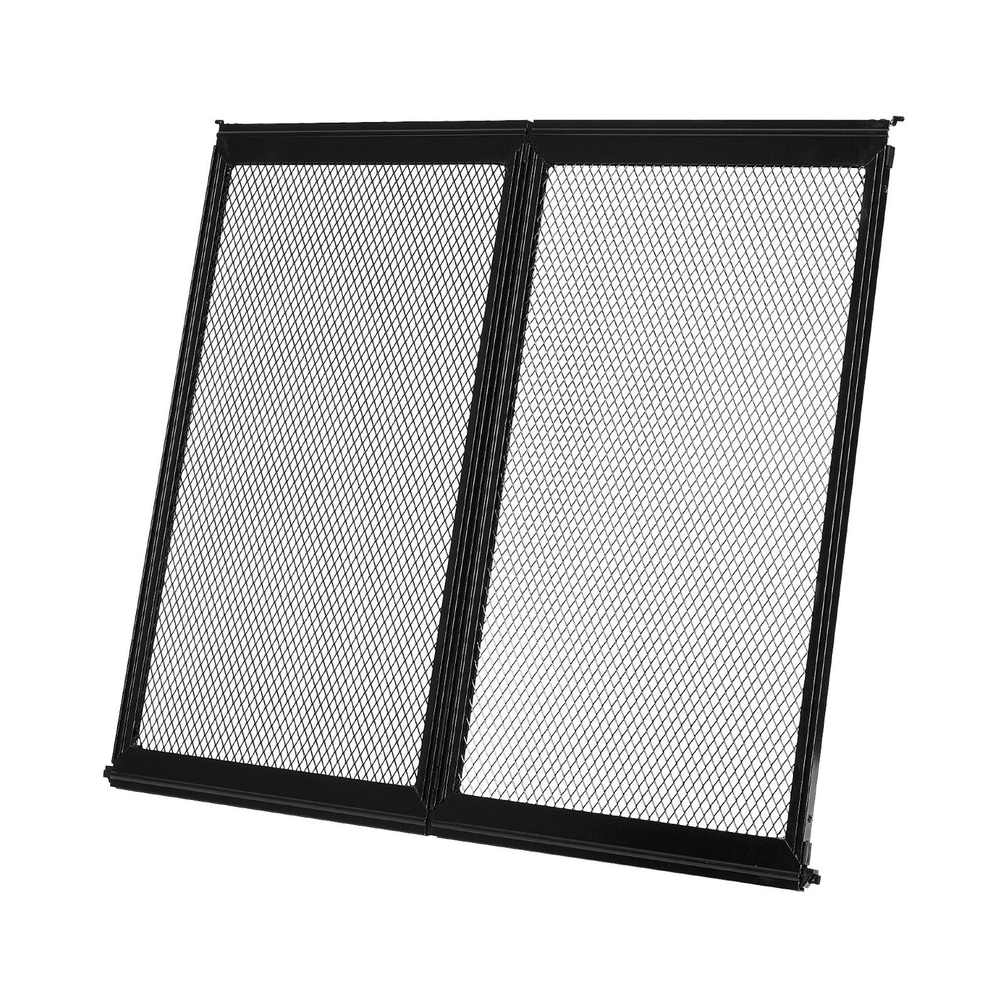 RV Screen Door Protector, 22.5 x 20 inch Door Grille, Easy to Install and Disassemble, Reinforced Breathable Protective Mesh, Aluminum Alloy Camper RV Entry Protector for Pet Protection, Black