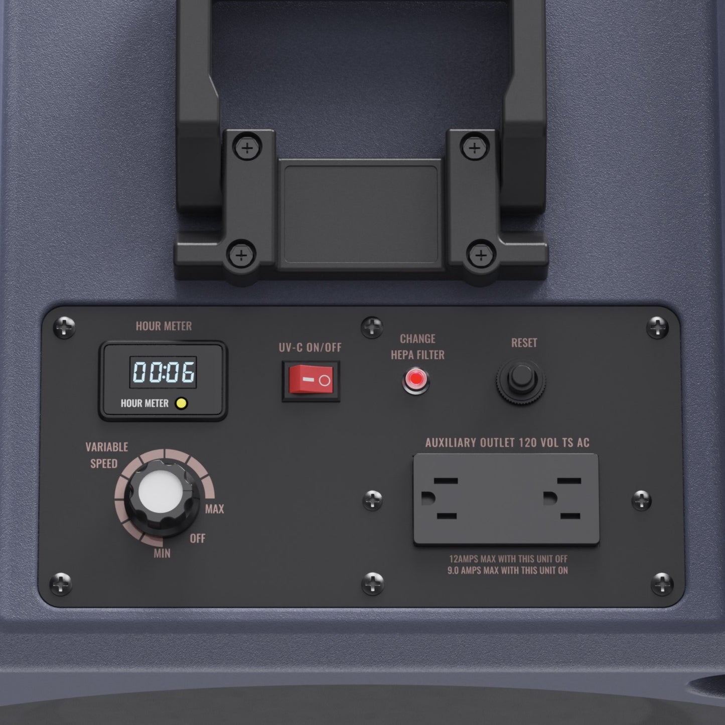 Luftreiniger mit 3-Stoff-Stapel-Unterdruckmaschine mit 800 CFM