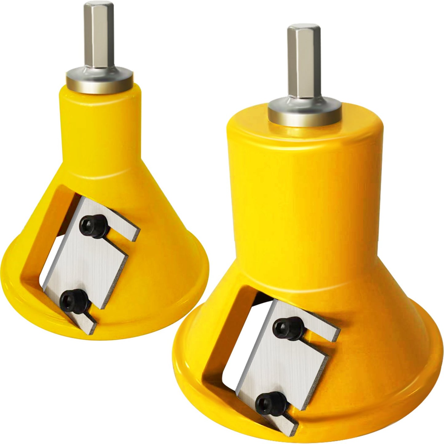 Tappskärare, 1\"/25,4 mm & 2\"/50,8 mm diameter, med dubbla raka blad och knappskruvar Home Master Kit, premium aluminium- och stålträsmöbelskärare, kommersiellt nybörjarverktyg för gör-det-själv hemma