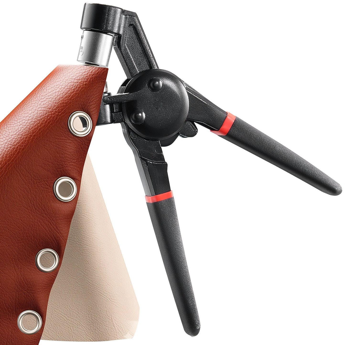 Grommet Tool Kit, 500 PCS 3/8 Inch Metal Eyelets Grommets in Gold and Silver, Eyelet Kit with Manual Grommet Press Pliers, Hole Punch, and Block, for Leather Tarp Shoes Crafts Fabric Belt