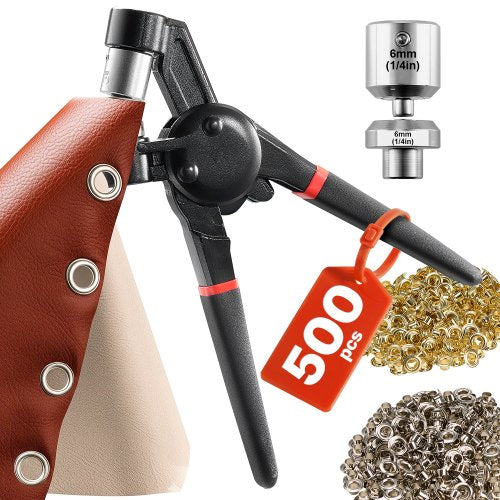 Ösenwerkzeug Set 500 Stück 6mm Metallösen in Gold und Silber