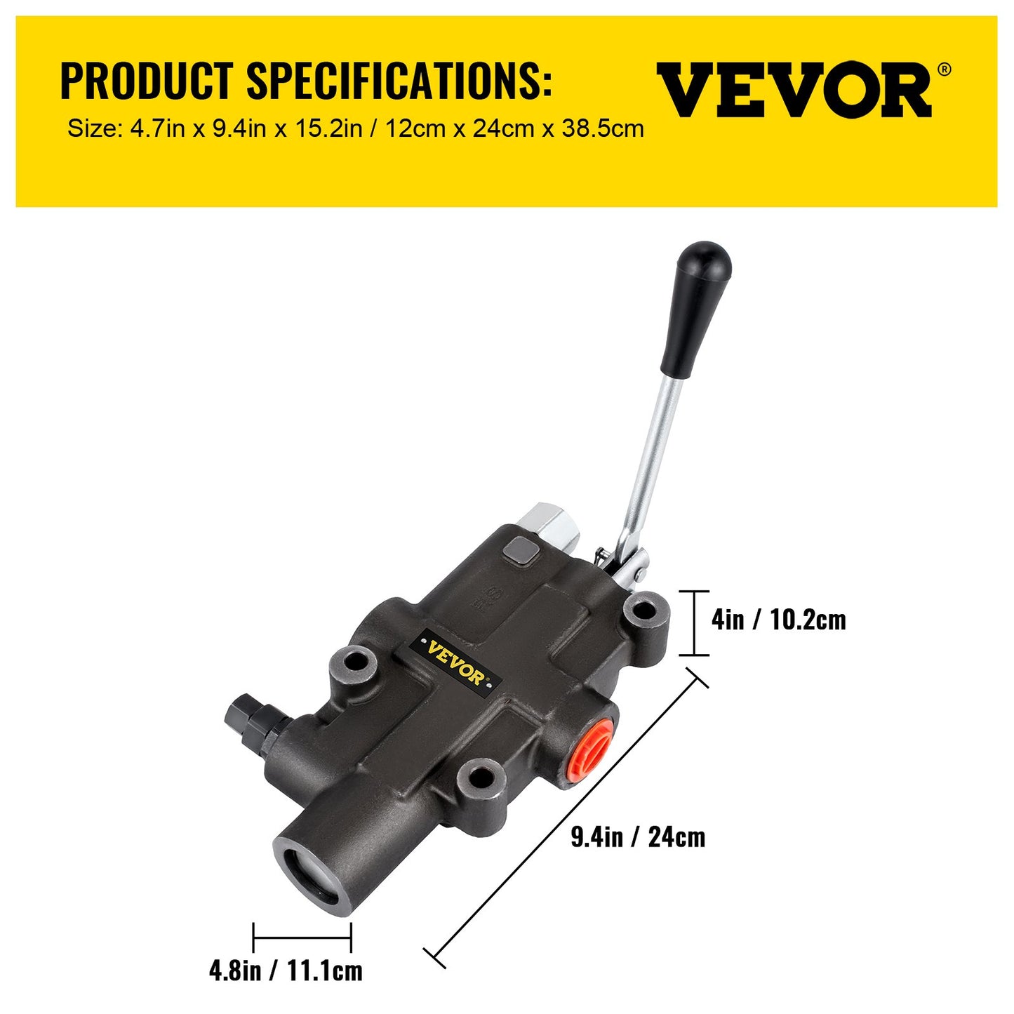 Hydraulic Directional Control Valve, 1 Spool Hydraulic Spool Valve, 21 GPM Hydraulic Loader Valve, 3600 PSI Directional Control Valve, Hydraulic Valves And Controls For Tractors Loaders Tanks