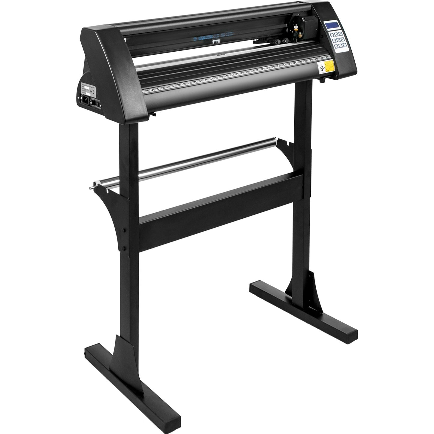 Vinyl Cutter 28 Inch Vinyl Cutter Machine 720mm Paper Feed Vinyl Plotter Cutter Machine with Sturdy Floor Stand for Cutting Paper Black
