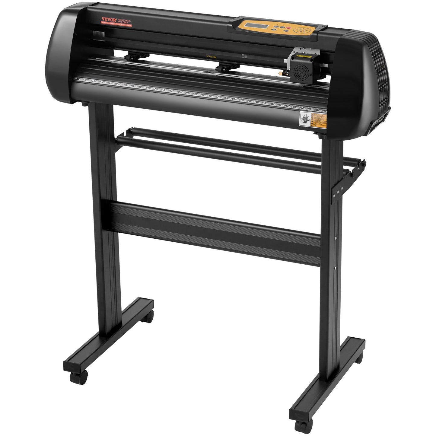 Vinyl Cutter Machine, Upgraded 28 Inch Paper Feed Cutting Plotter Bundle, Adjustable Force & Speed Vinyl Printer with Powerful Stepper Motors, Signmaster Software Compatible with Windows System