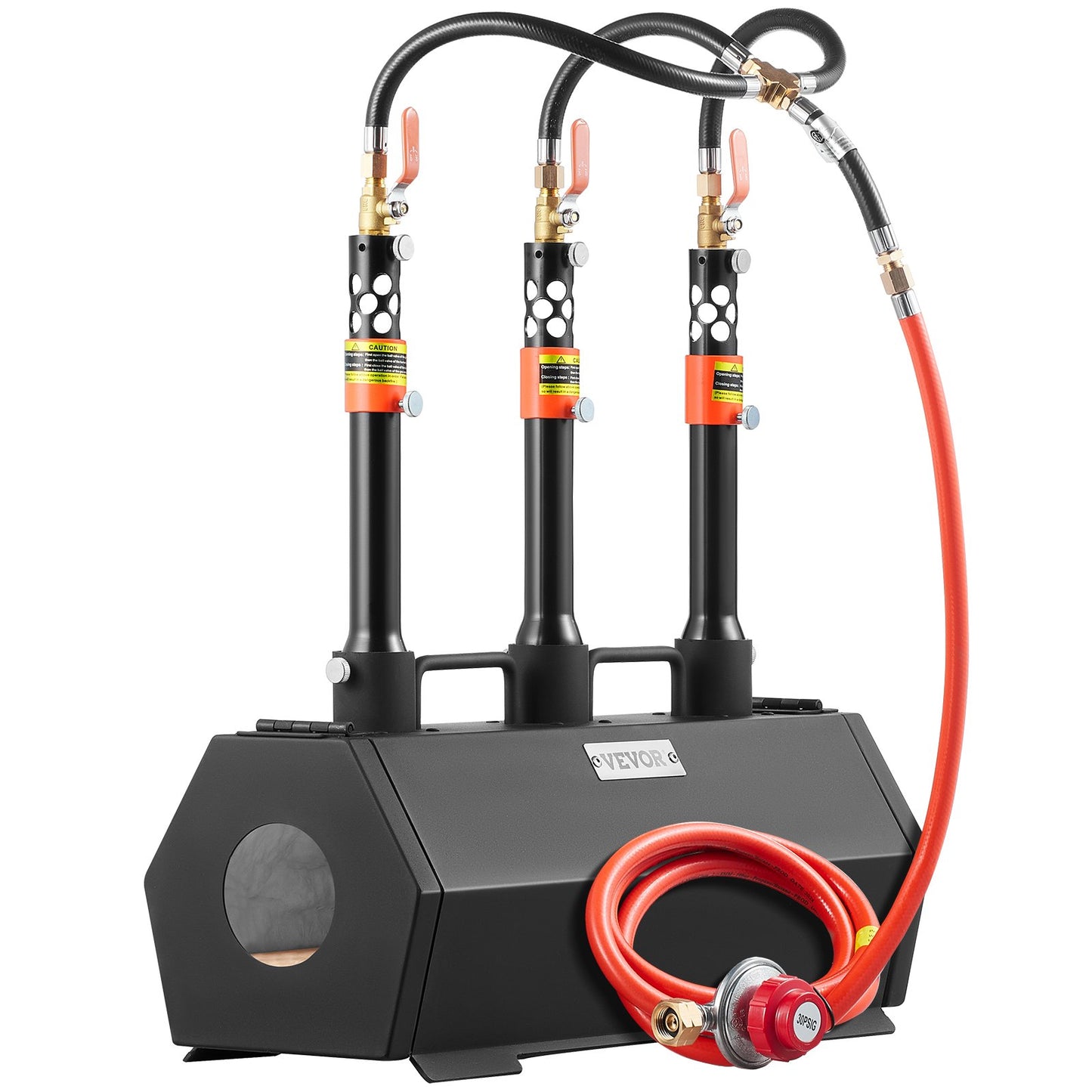 Portable Propane Forge 3 brännare hovslagare Forge 2600℉ Verktygskniv Metallsmide