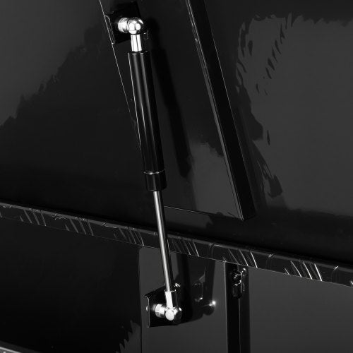 Robuster Aluminium-Werkzeugkasten für die Ladefläche, schwarz, 89 x 33 x 33 cm