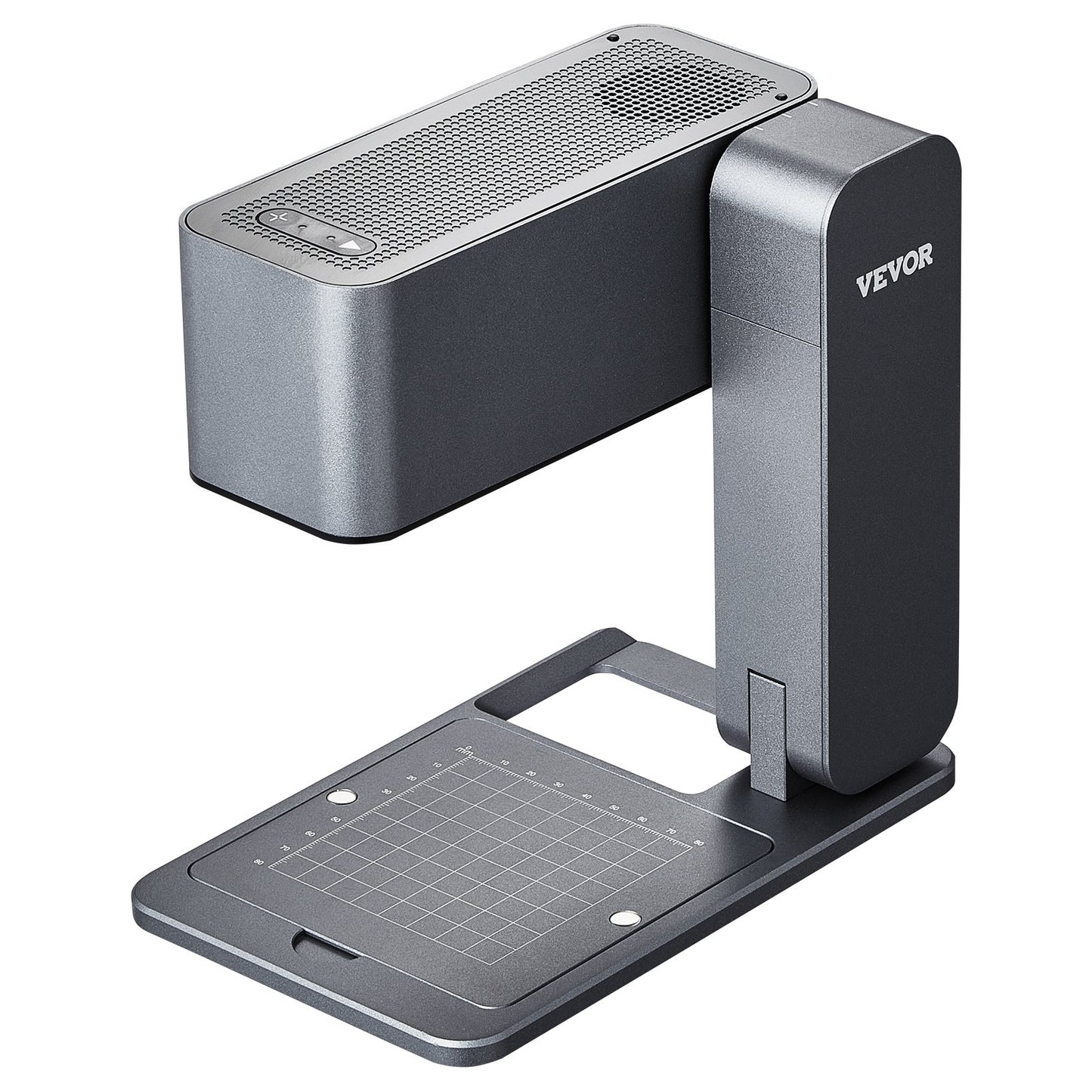 Bärbar Lasergravör 600 mm/s 5W Höghastighets Handhållen Gravyrmaskin 3,14'' X 3,14'' Gravyrarea Kompatibel med Android, Ios och Windows för metall Enkel Blå Laser Trä Läder Akrylfiber Smycken Glas