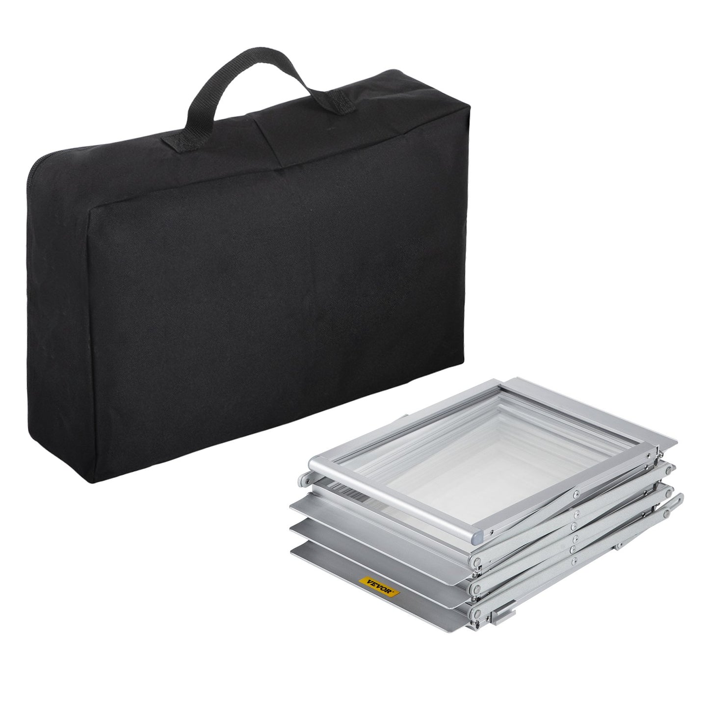 Prospektständer, 6 Fächer, Pop-Up-Zeitschriftenständer aus Aluminium, leichter Kataloghalter mit Tragetasche für Wohnzimmer, Hotel, Messe, Ausstellung, Büro