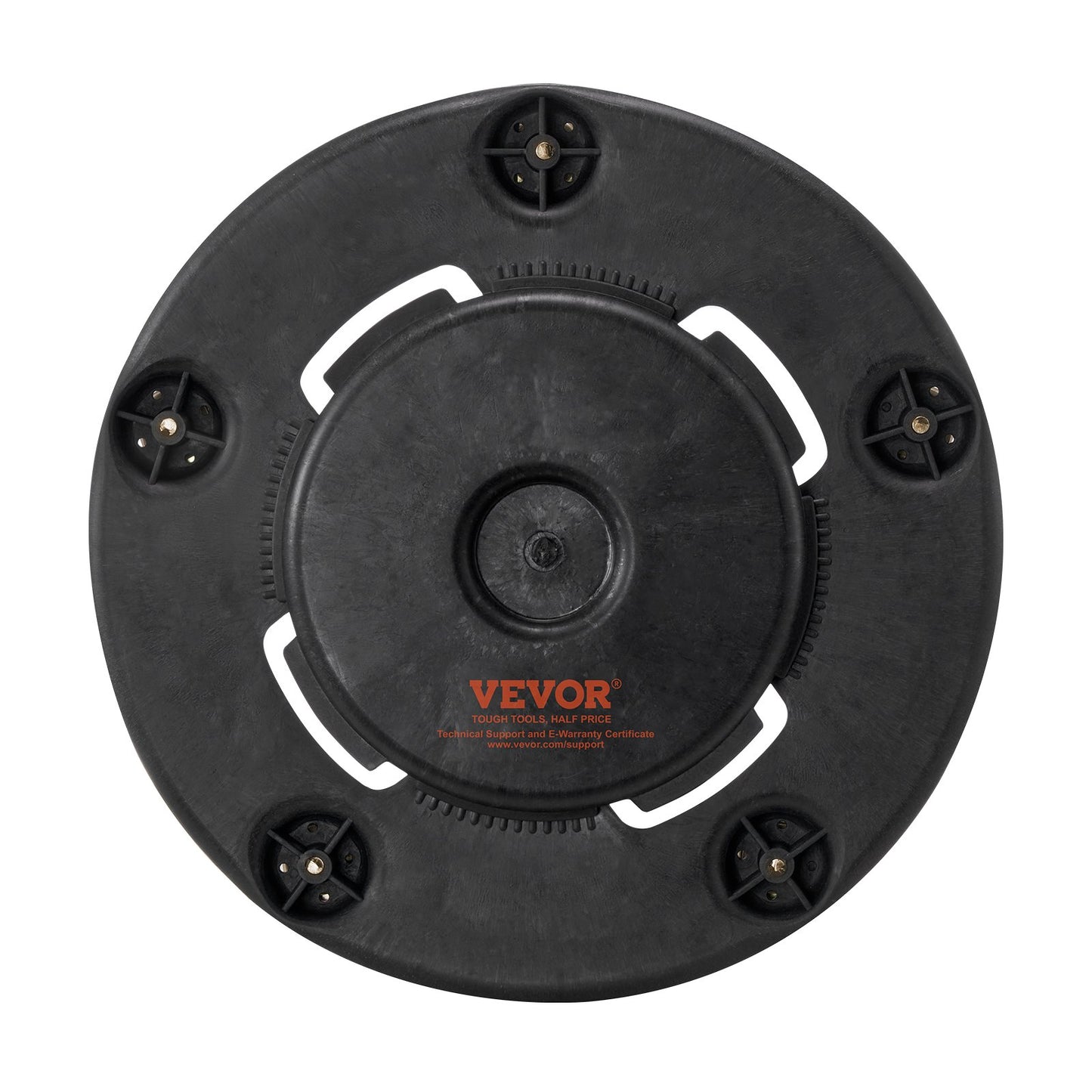 Trash Can Dolly, Fit 20, 32, 44, 55 Gallon Containers, Round Trash Can Roller Base with 4 Lockable Wheels, 500lbs Weight Capacity, Heavy Duty Barrel Dolly, Multi-Functional Rolling Dolly Cart