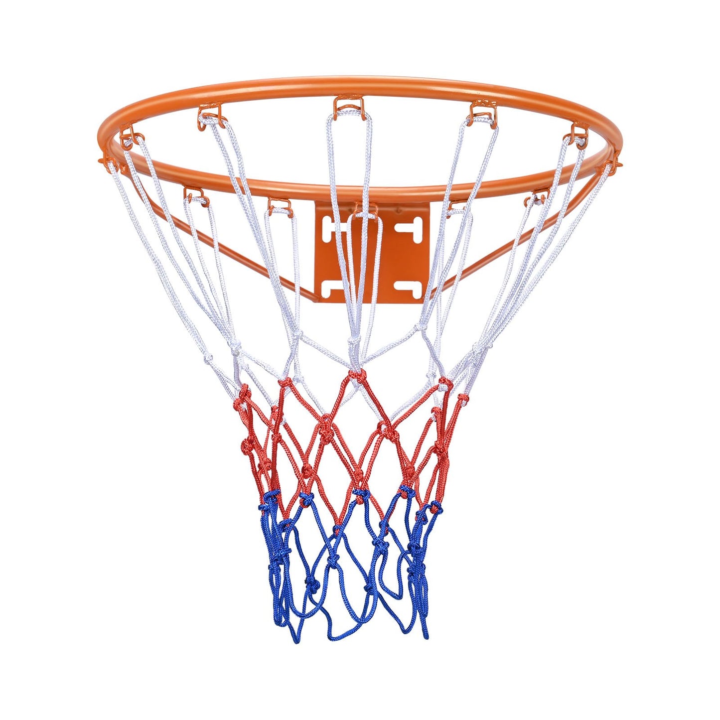 Basketballkorb, Wand-/Türmontage, robuster Q235-Korb, Ersatz für flexiblen Korb mit Netz, standardmäßiger 45,7 cm großer hängender Basketballkorb für drinnen und draußen, für Kinder und Erwachsene