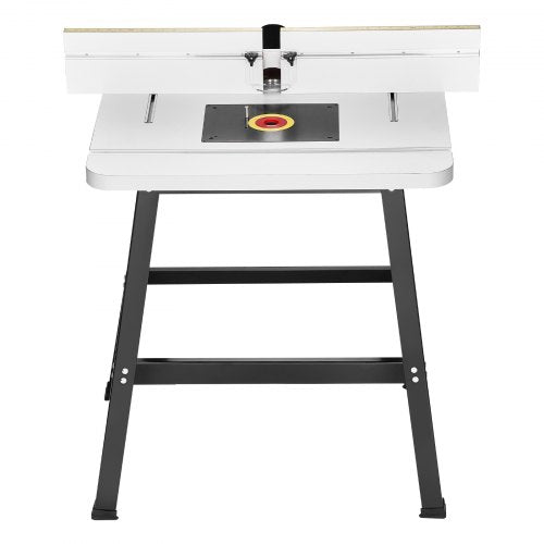 Bench-mounted milling table 89x61 cm with MDF top fence, dust collection port