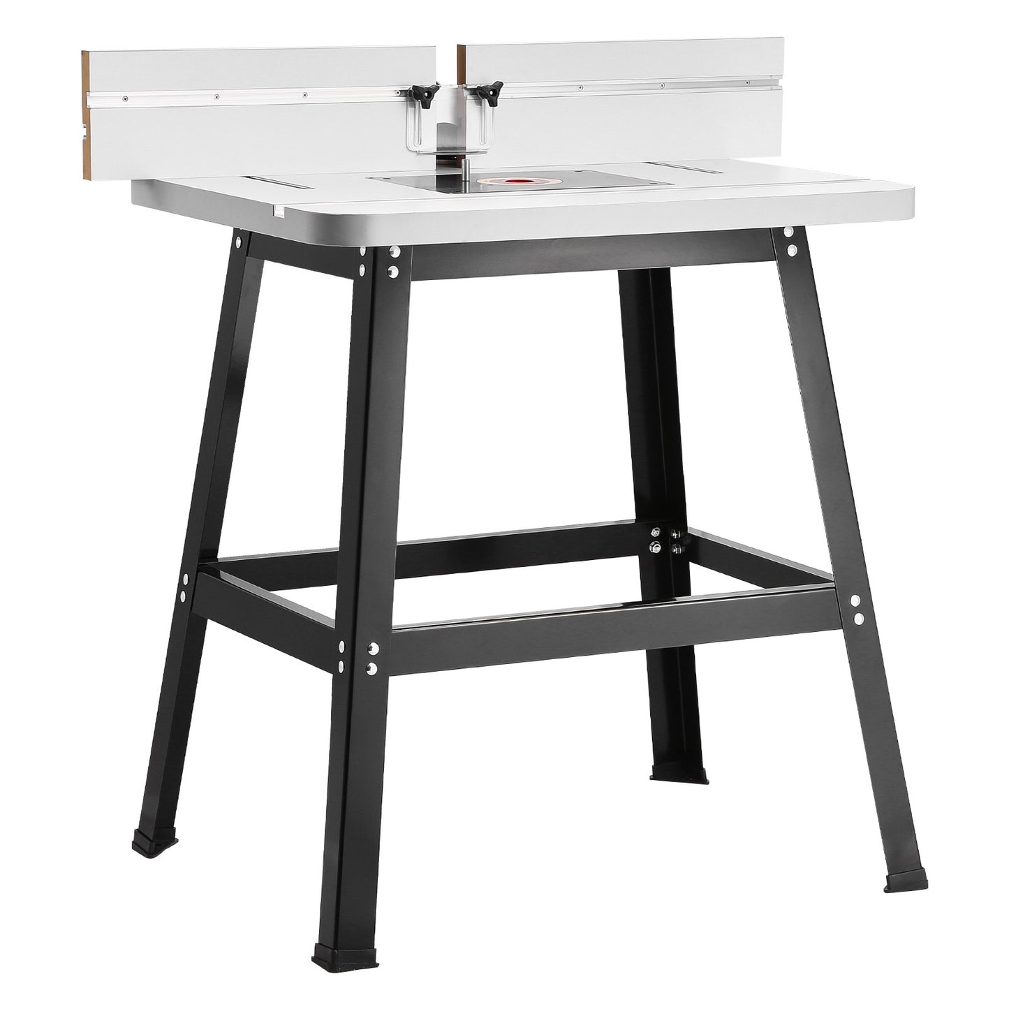 Precision Router Table System, 31.5 in x 23.9 in, Routing Table Accessory Kit with Adjustable Fence, MDF Top, Sturdy Metal Base, Dust Collection Port, Compatible with Routes & Various Drill Bits