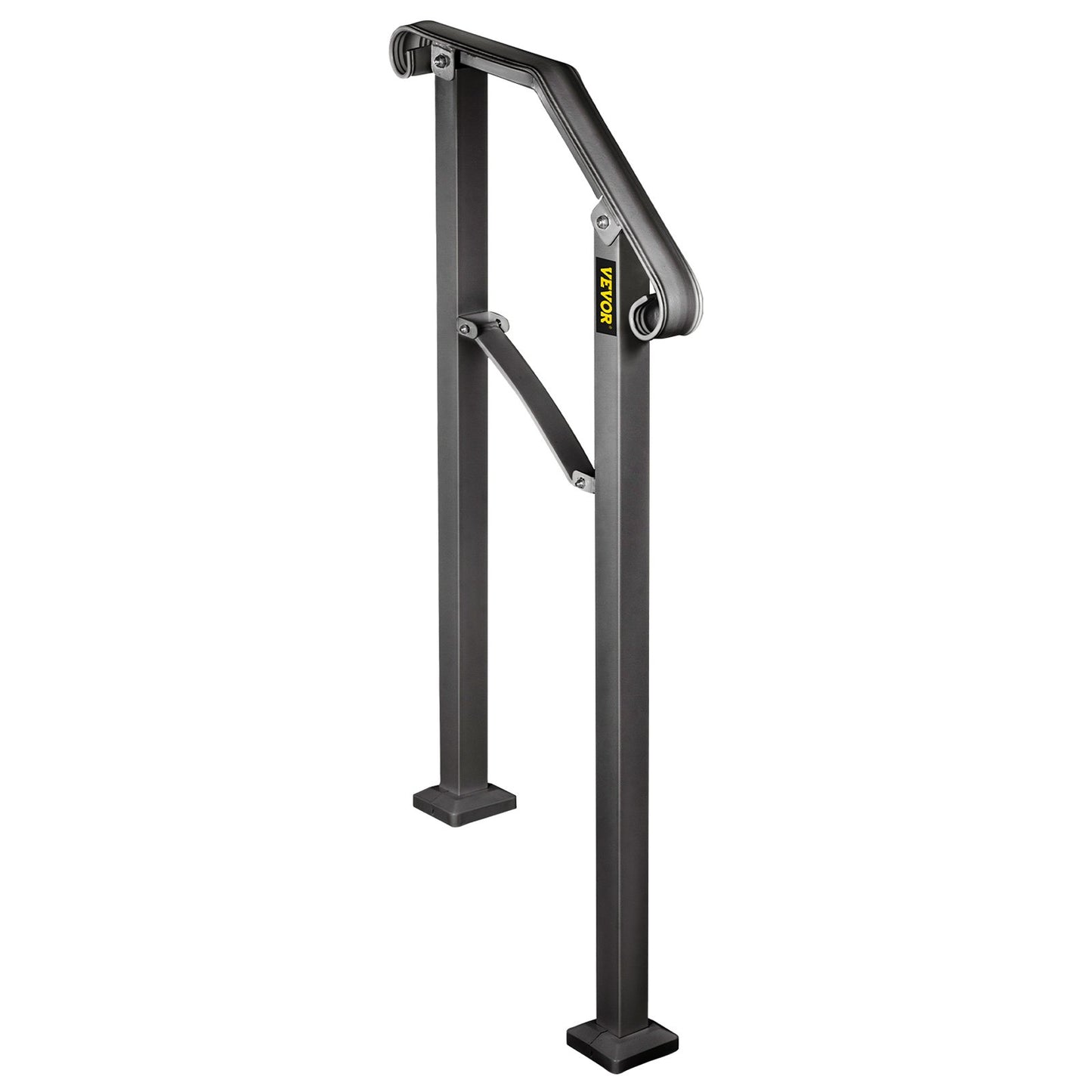 Eisen-Handlauf schwarz Arch #2 Geländer passt 2 Schritte für zu Hause