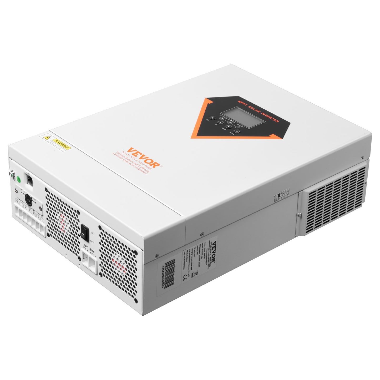 Hybrid-Solarwechselrichter mit Ladegerät, 6000 W, 220/230 V, WLAN, integrierter 120-A-MPPT-Controller
