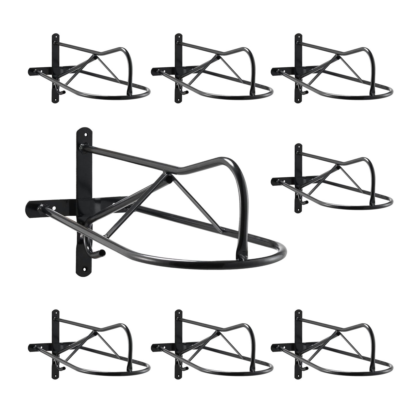 Wall Mounted Saddle Holder with Pad Bar 8-pack Horse Saddle Holder