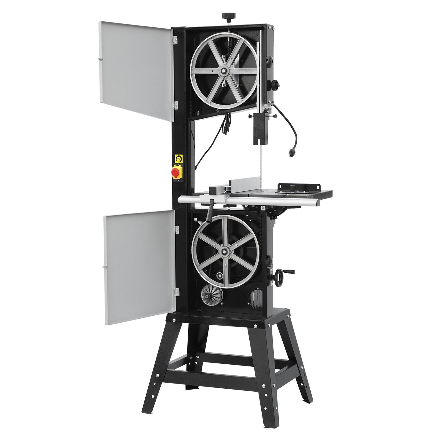Band Saw, 13.39-Inch, Benchtop Bandsaw with Stand, 440-846 RPM Continuously Viable Speed, 1100W 1-1/2HP, 110V, Optimized Work Light, and Miter Gauge, for Woodworking Aluminum Wood Metal Copper
