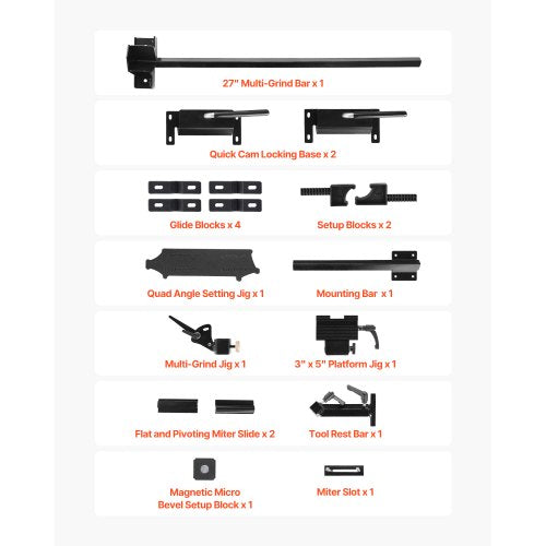 Pro Grind slipsystem multislipjigg för 6" och 8" bänkslip