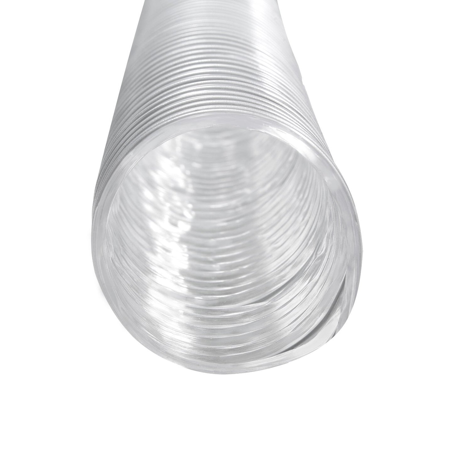 Dust Collection Hose, 2.5'' x 20', Thickened PVC Material Puncture-Resistant Flexible Clear Hose with Carbon Steel Wire Coil 4 x 304 Stainless Clamps, for Table Saw, Band Saw, Planer, Jointer