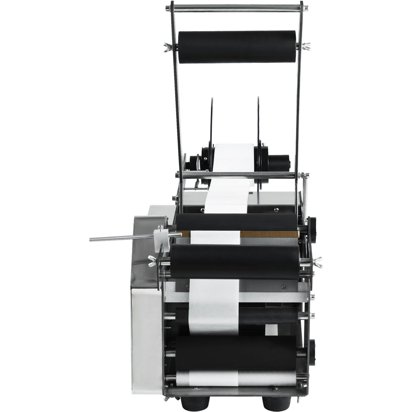 MT-50 halbautomatische Etikettiermaschine für runde Flaschen, einstellbare Etikettiermaschine 50 Stück/min Etikettenapplikator für Flaschen 12-90 mm