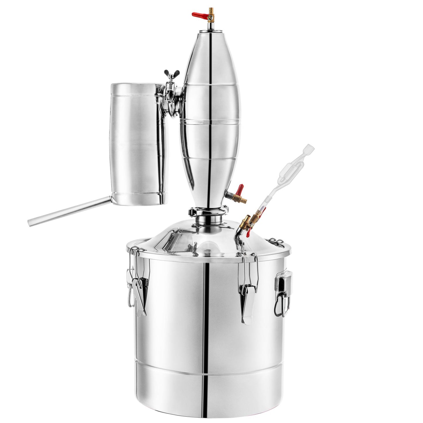 Distiller 70L /18.5 Gal Still Essential Oil Distillery Kit Home Moonshine Still with Thermometer and Fermentation Tank