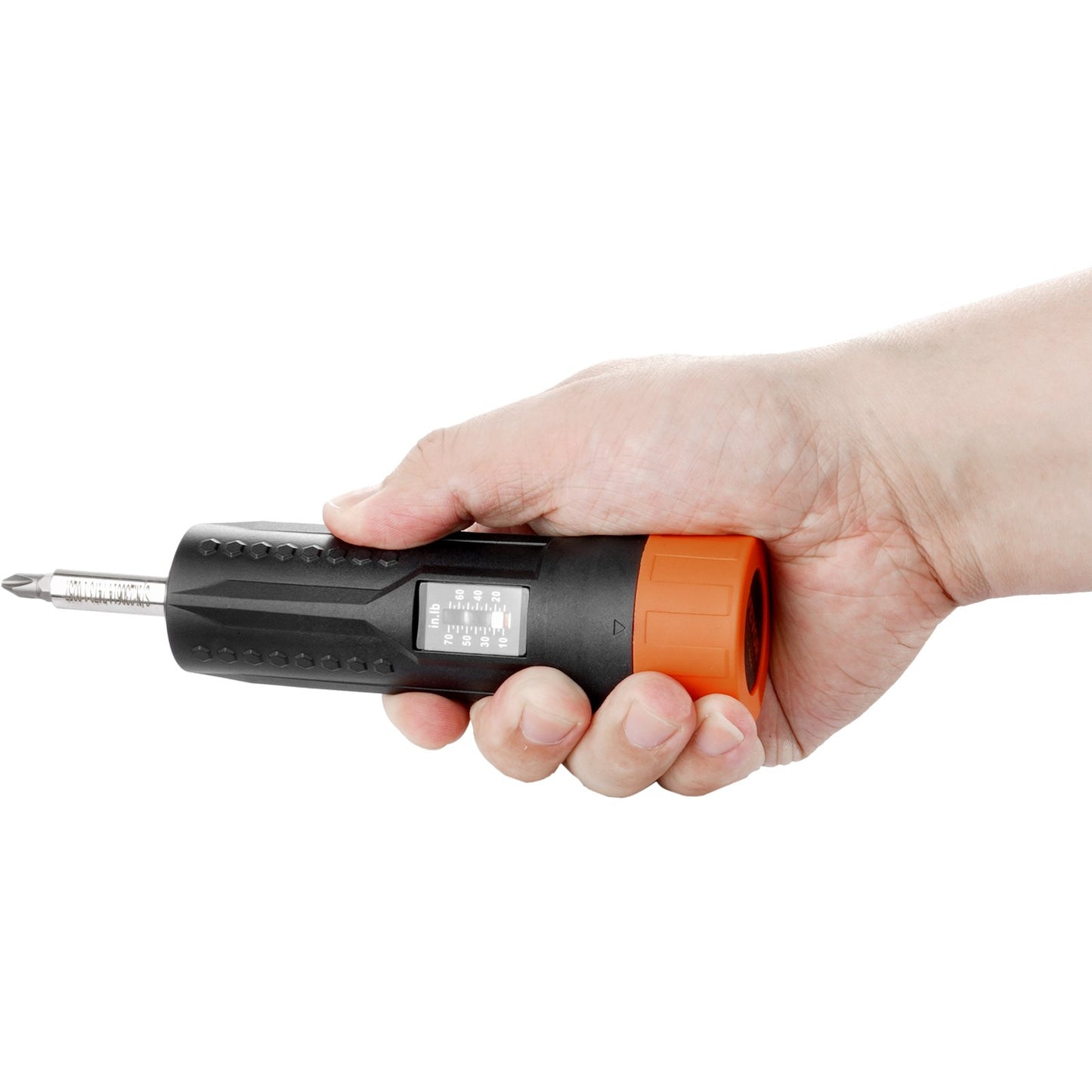 Vridmomentskruvmejsel 1/4" intervall 10-70 in/lb med 1 in-lb stegvis vyfönster