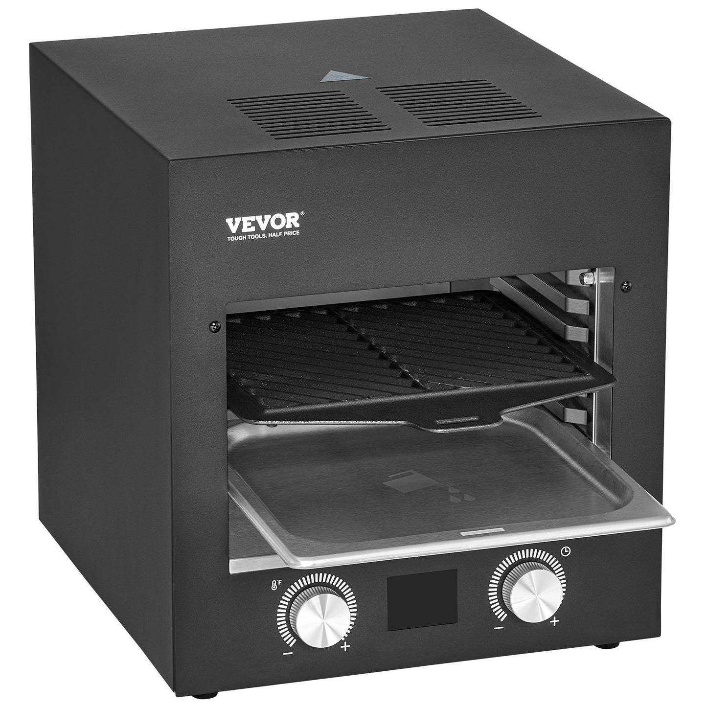 Electric Steak Grill, 1800W Smokeless Infrared Electric Broiler, 1450°F Stainless Steel Steak Cooker with 6-Tier Adjustable Rack, Electric Infrared Grill for BBQ, Toast, Grill, Indoor