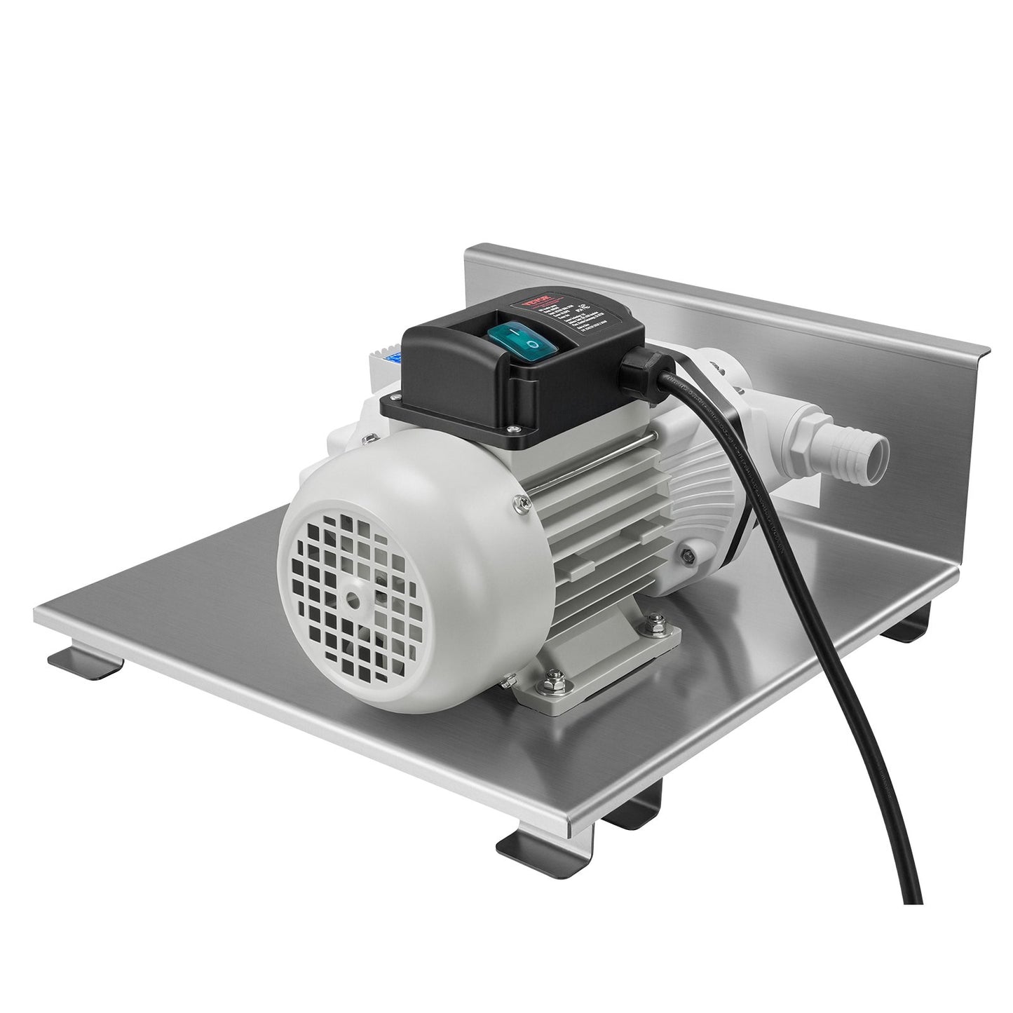 110V DEF Transfer Pump Kit, 8 GPM, Diaphragm Self Priming Electric Water Pump for Diesel Exhaust Fluid Urea, with Mounting Bracket Flow Meter Automatic Nozzle Hose, for Liquid Transportation