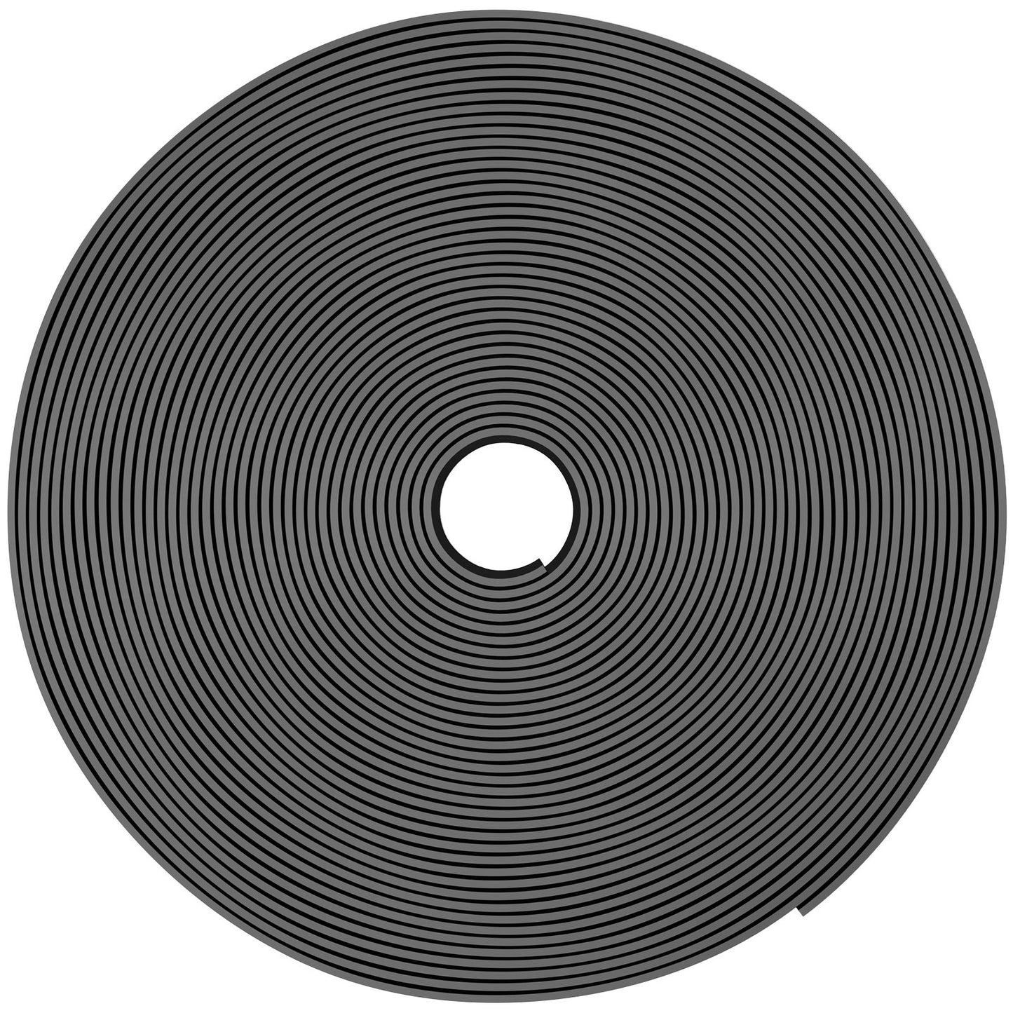 Landschaftseinfassung, 25,4 cm Tiefe, 12,1 m Gesamtlänge, recyceltes HDPE-Terrassendielenbrett, flexible Biegeeinfassung für Landschaftsbau, Rasen, Garten, Hof, gegen invasives Unkraut, schwarz