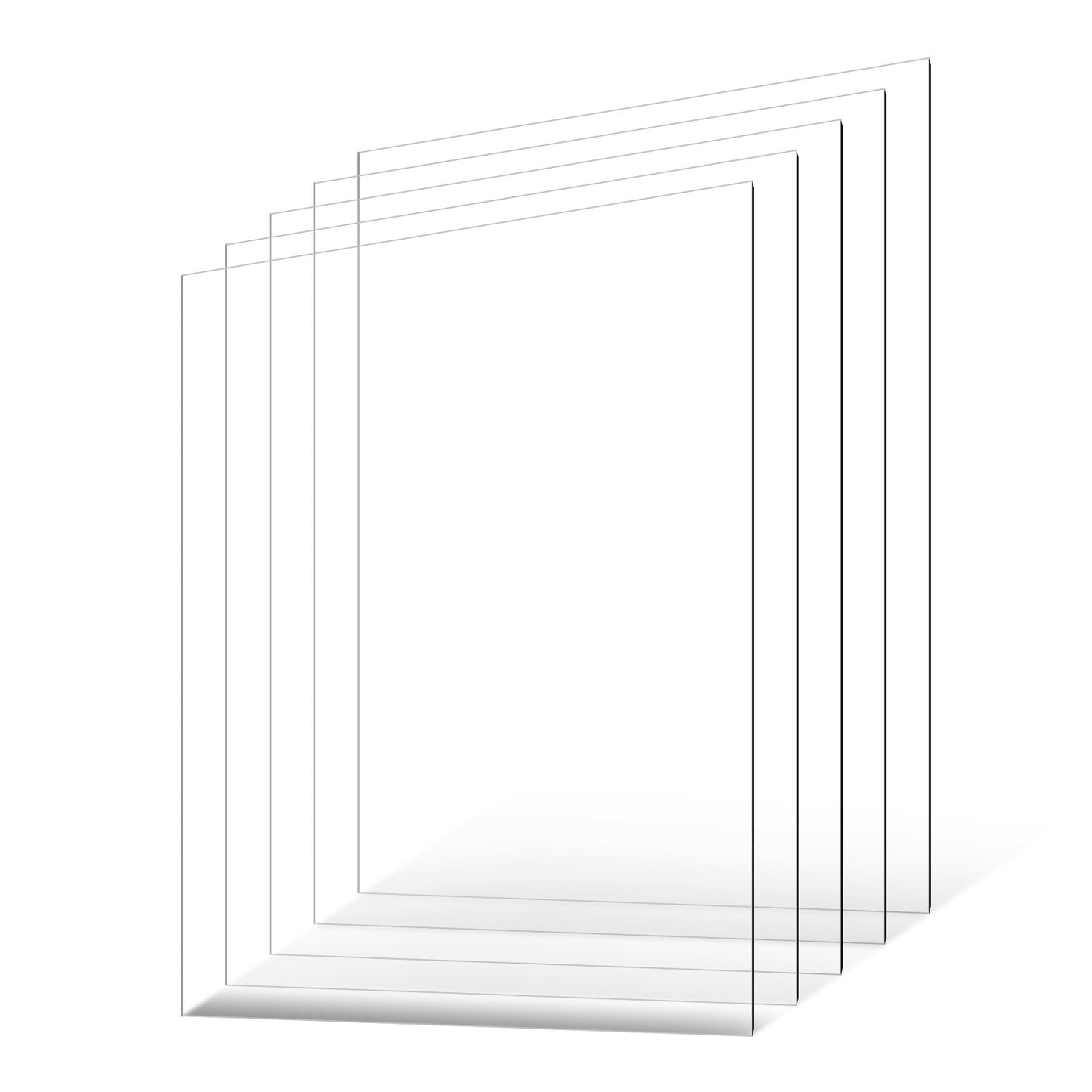 5-pack PET/plexiglass sheets 24 x 36 inch plastic sheets 0.04 inch thick