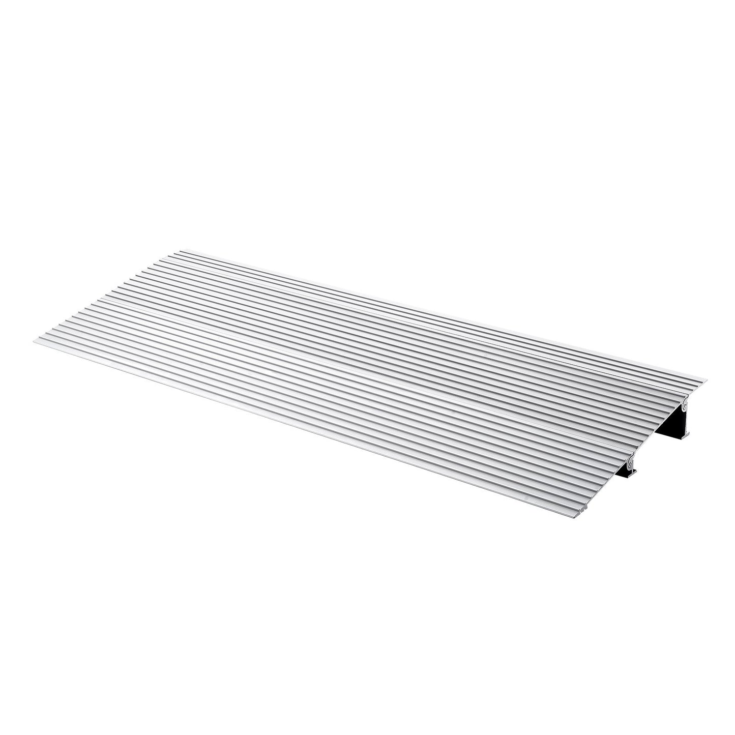 Door Threshold Ramp, 2" Rise, 800 lbs Load Capacity, Wheelchair Door Ramp, Aluminum Threshold Ramp for Doorways, Adjustable Modular Threshold Ramp for Wheelchairs, Scooters, Power Chairs
